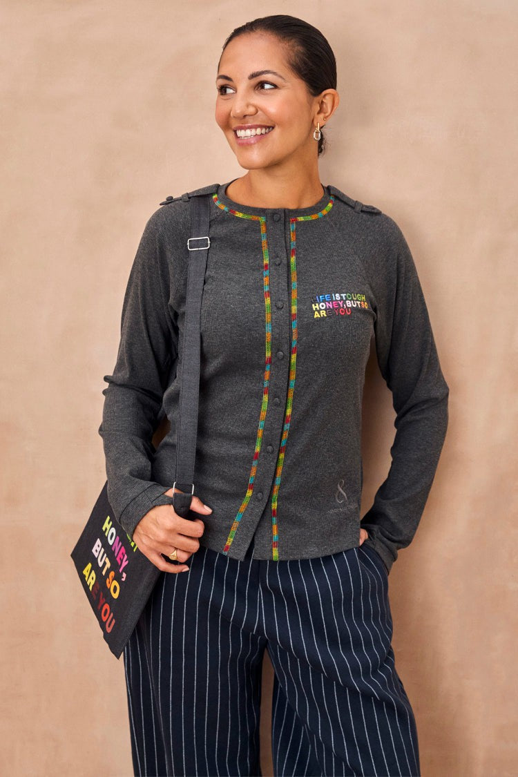 Never Fully Dressed Smart Buy - Charcoal Life Is Tough Honey Drainage Bag