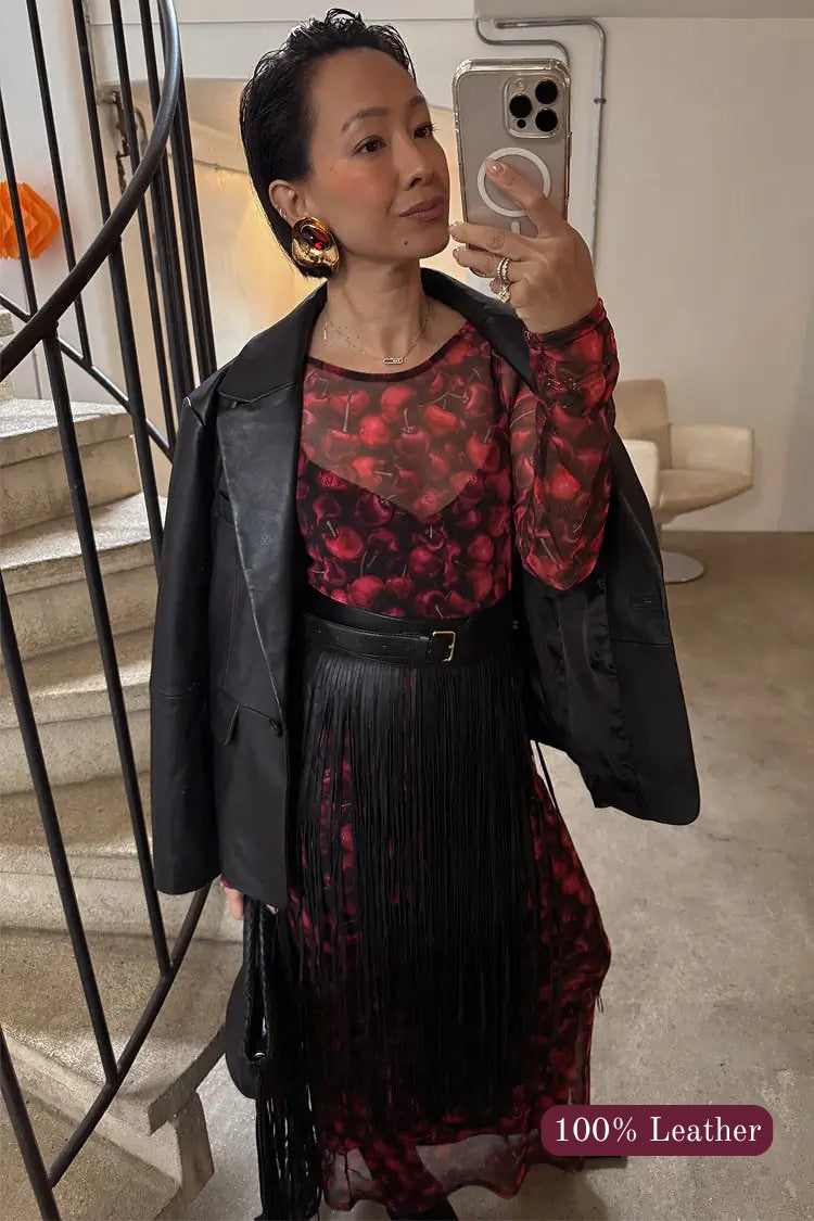 Never Fully Dressed Signature - Leather Fringe Belt