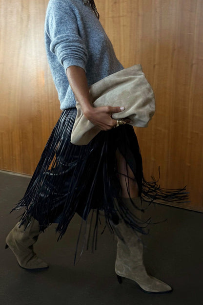 Never Fully Dressed Signature - Leather Fringe Belt