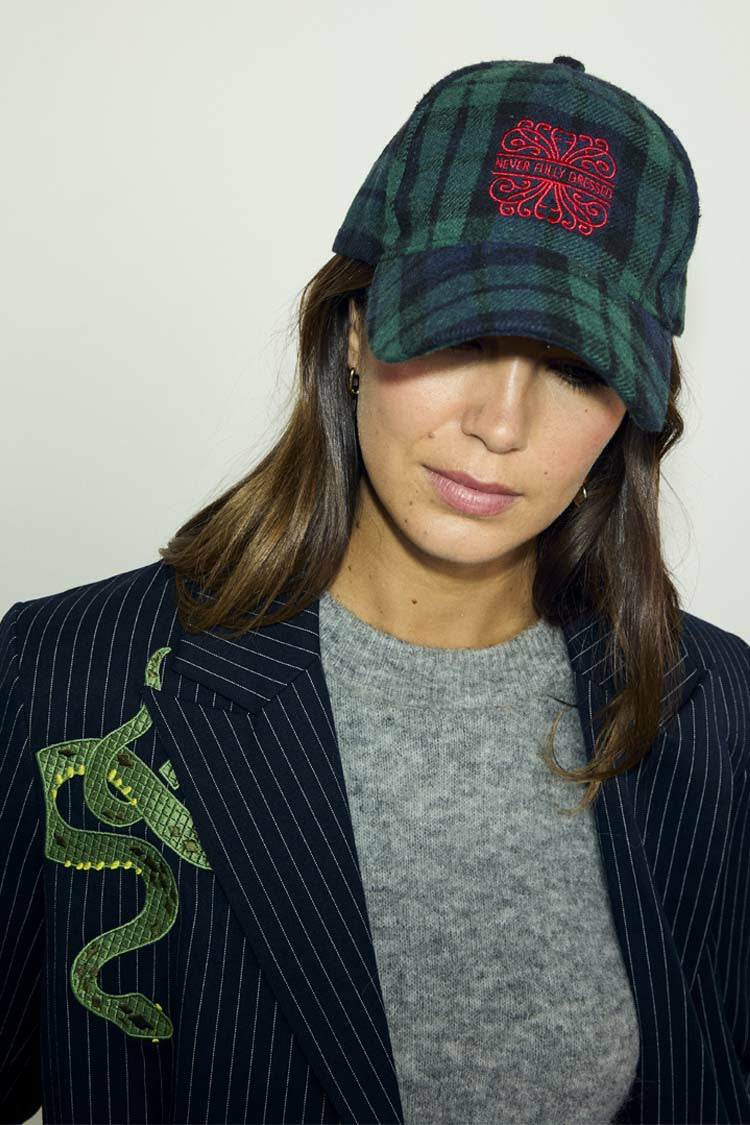 Never Fully Dressed Customer Favorite - Navy Tartan NFD Cap