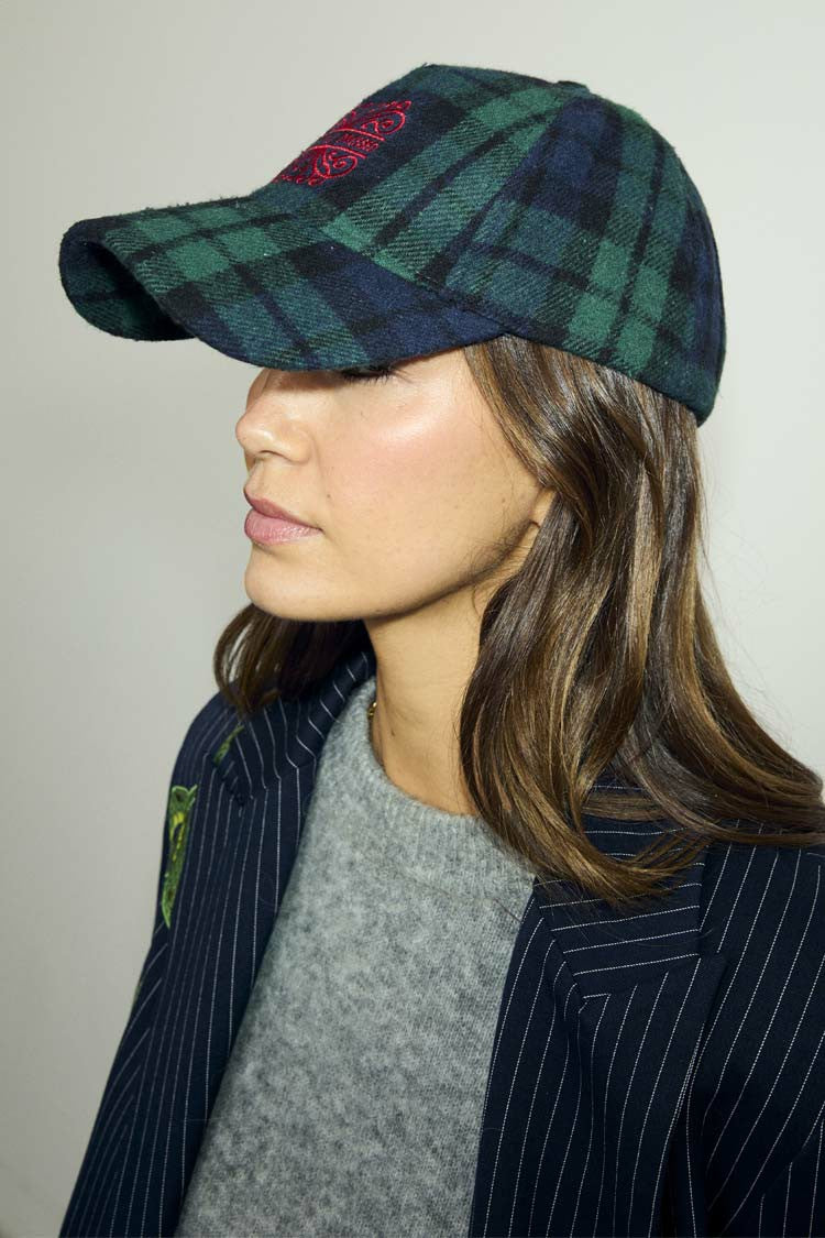 Never Fully Dressed Customer Favorite - Navy Tartan NFD Cap