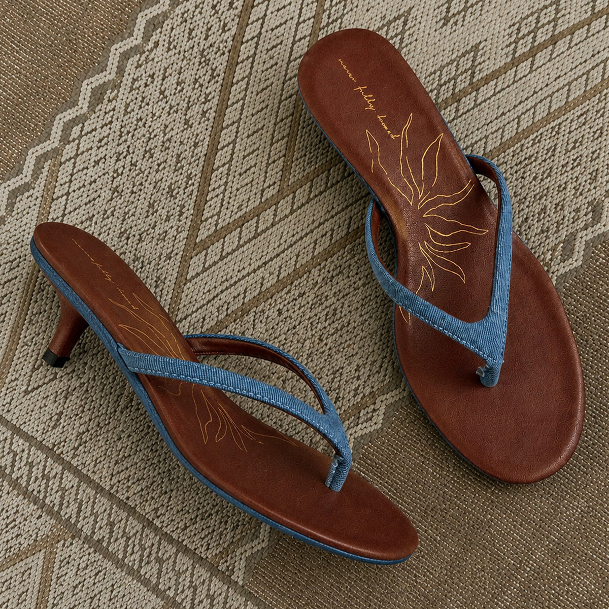 Never Fully Dressed Essential - Denim Sandal Mule  UK