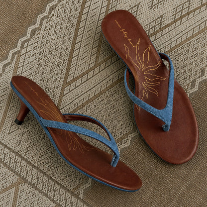Never Fully Dressed Essential - Denim Sandal Mule  UK
