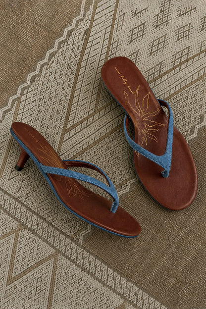 Never Fully Dressed Essential - Denim Sandal Mule  UK