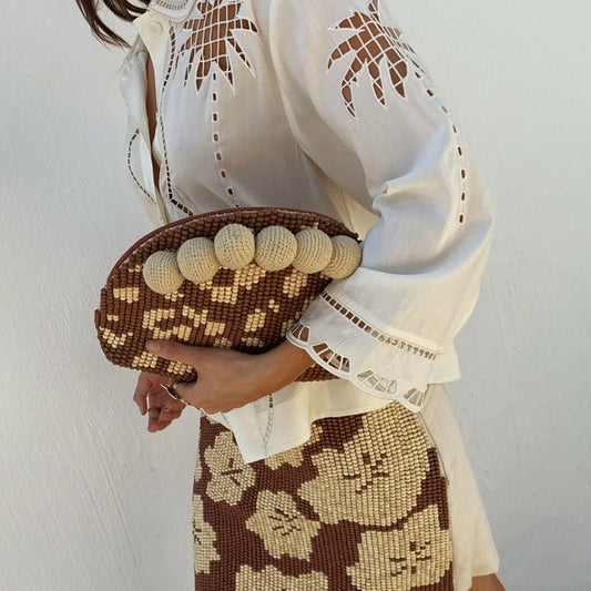 Never Fully Dressed Latest - Jaden Beaded Clutch Bag