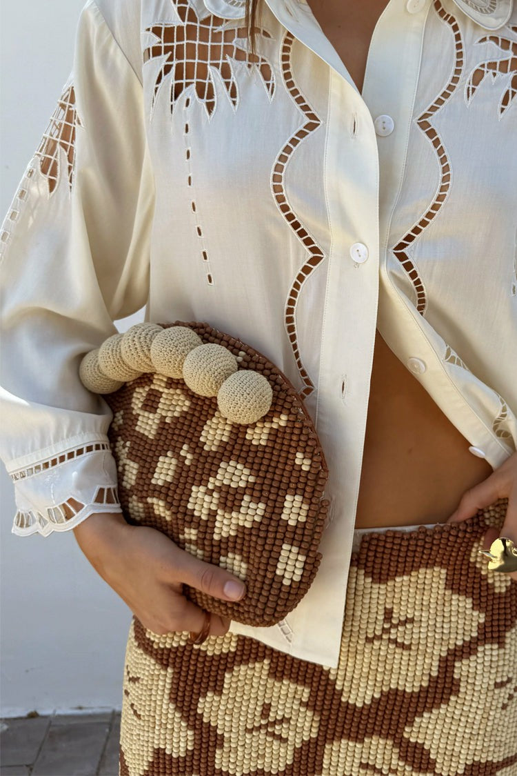 Never Fully Dressed Latest - Jaden Beaded Clutch Bag