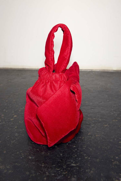 Never Fully Dressed Deals - Red Velvet Bow Bag