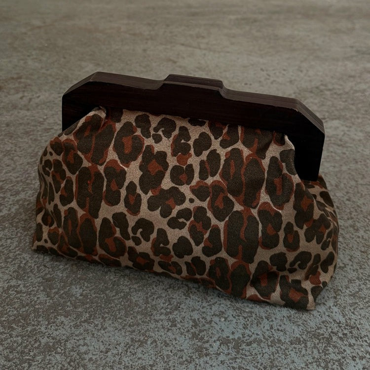 Never Fully Dressed Trending - Lucia Leopard Denim Bag