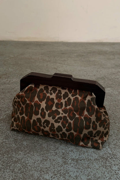 Never Fully Dressed Trending - Lucia Leopard Denim Bag