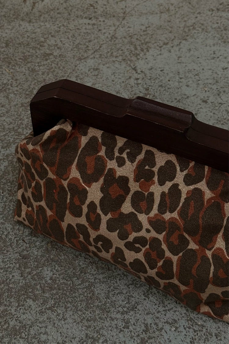 Never Fully Dressed Trending - Lucia Leopard Denim Bag
