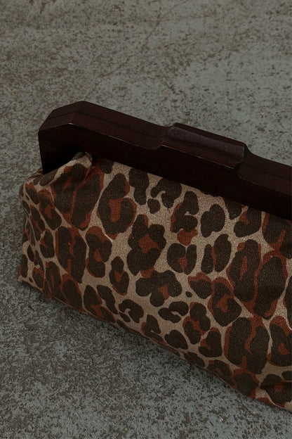 Never Fully Dressed Trending - Lucia Leopard Denim Bag