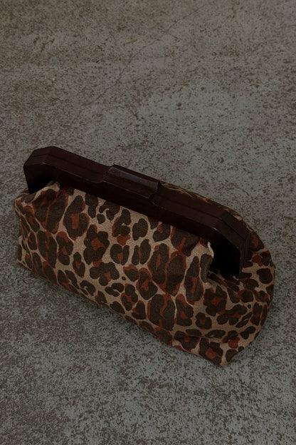 Never Fully Dressed Trending - Lucia Leopard Denim Bag