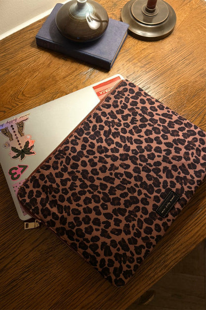 Never Fully Dressed Top Pick - Blue & Burgundy Poppy Laptop Case