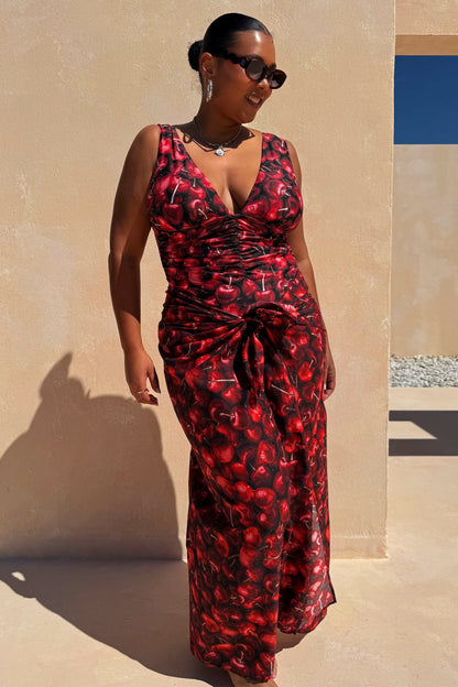Never Fully Dressed Discount - Black Cherry Sarong