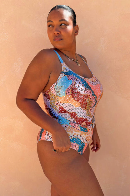 Never Fully Dressed Signature - Morocco Print Swimsuit with Belt