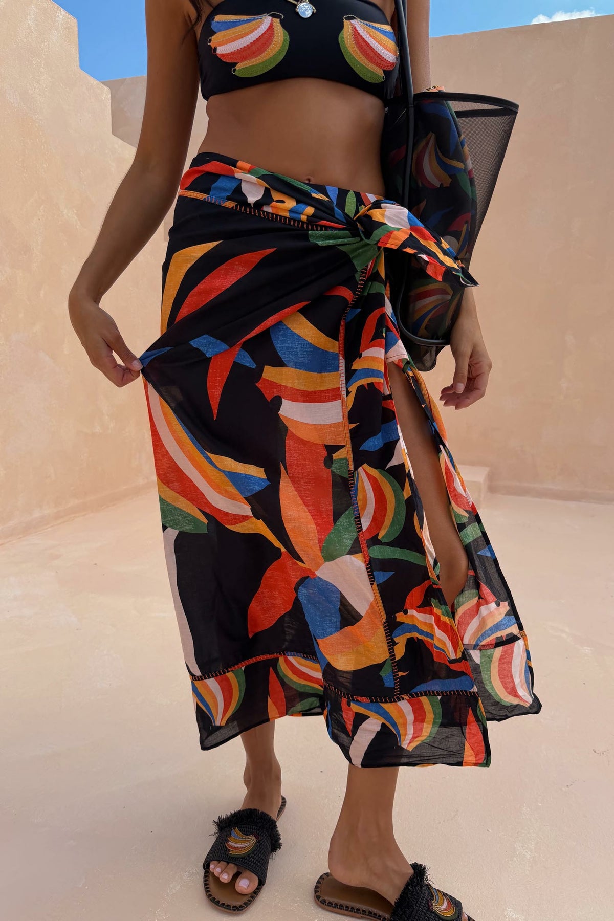 Never Fully Dressed Exclusive - Banana Print Multi-wear Sarong