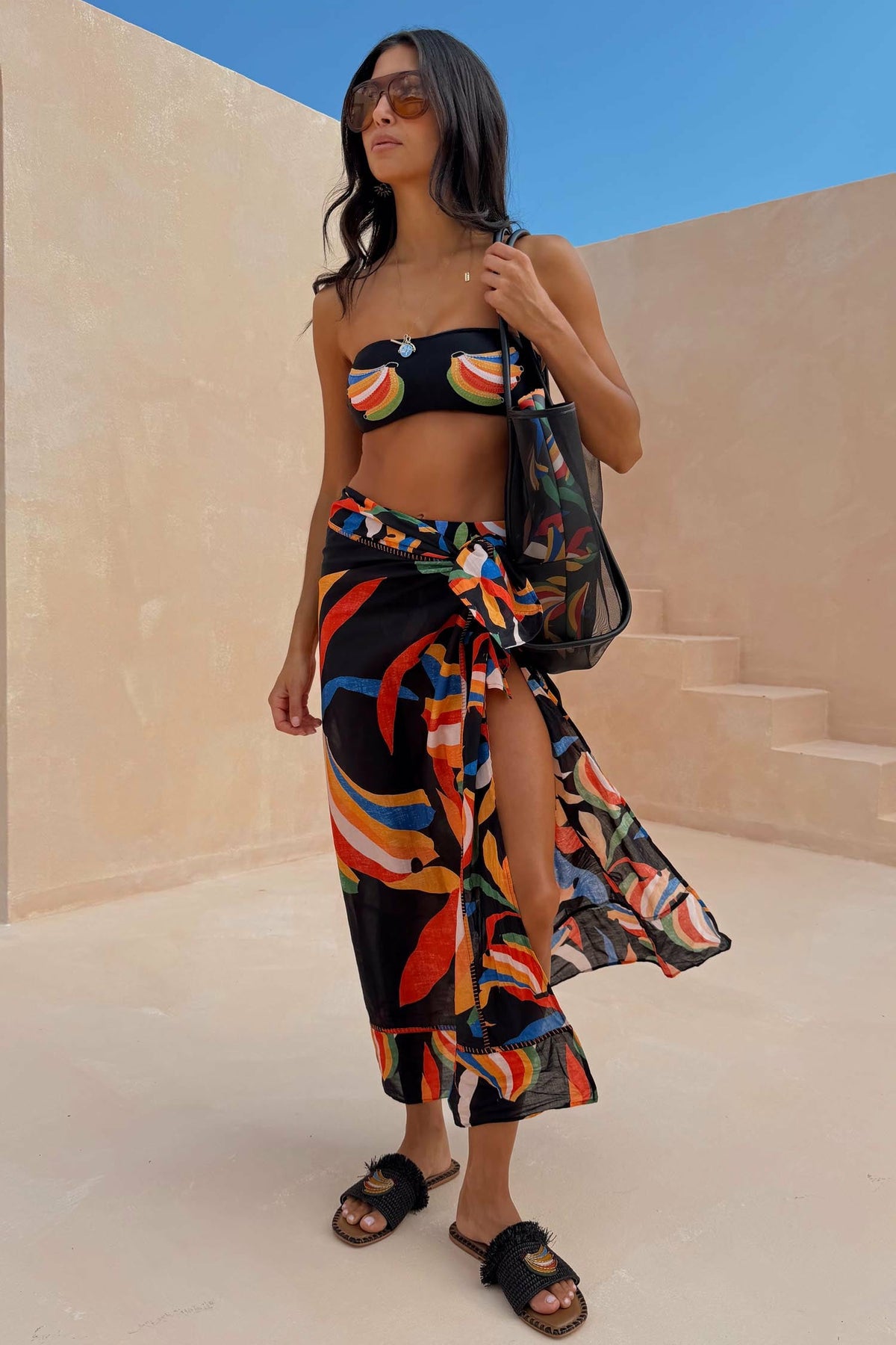 Never Fully Dressed Exclusive - Banana Print Multi-wear Sarong