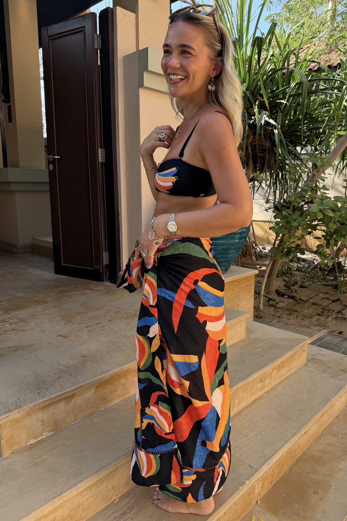 Never Fully Dressed Exclusive - Banana Print Multi-wear Sarong
