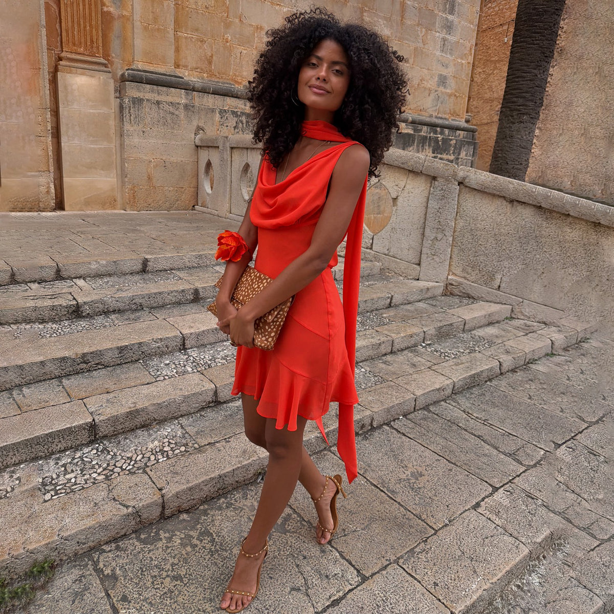 Never Fully Dressed Trusted - Tomato Mini Sophie Dress