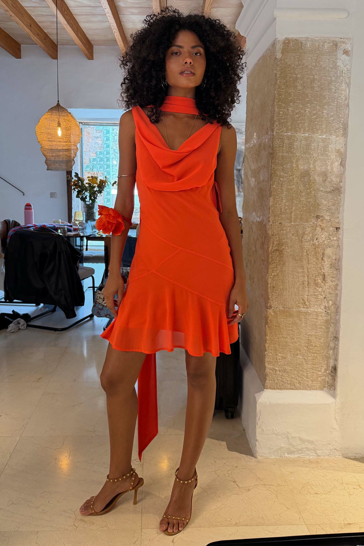 Never Fully Dressed Trusted - Tomato Mini Sophie Dress
