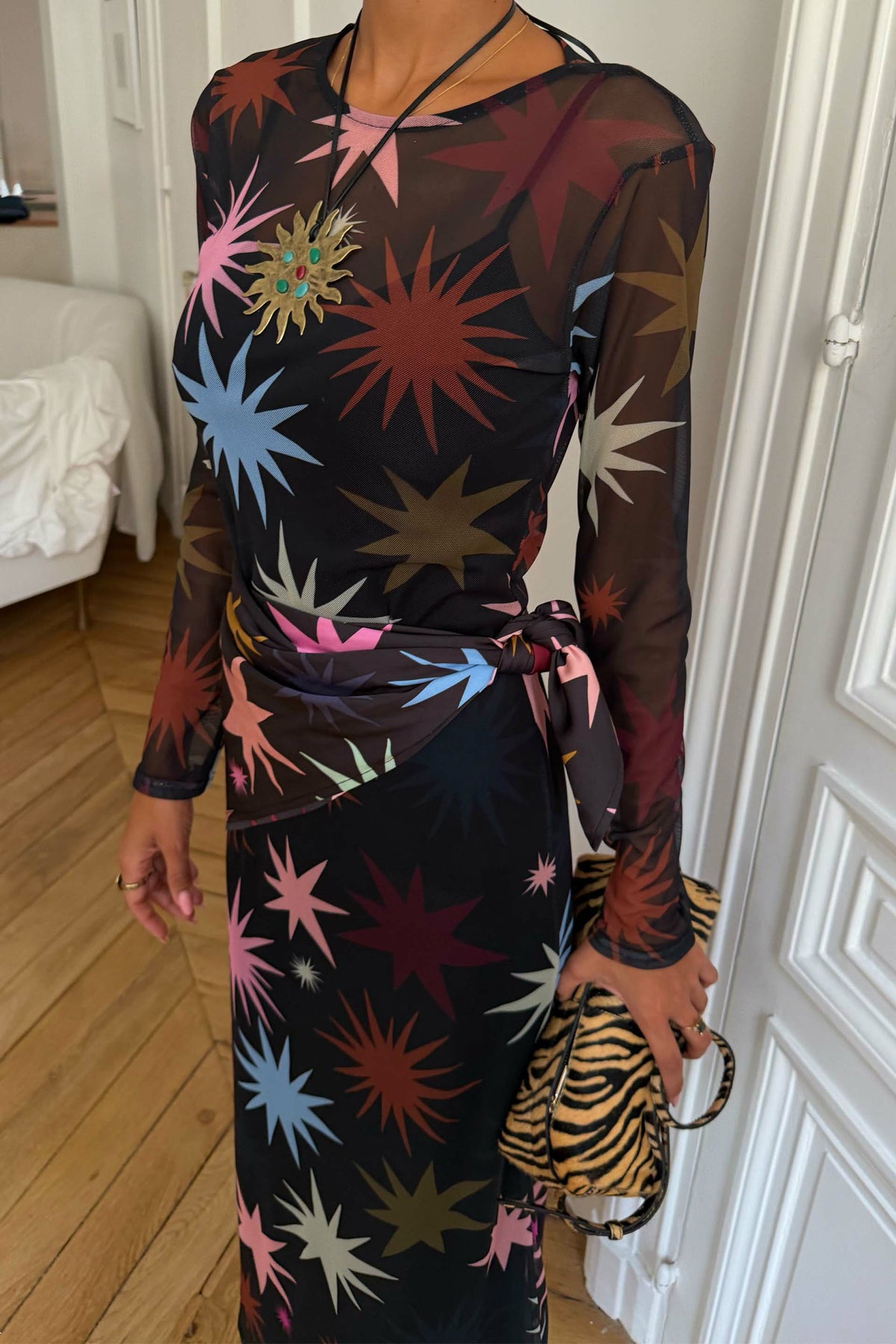 Never Fully Dressed Popular - Star Soho Midi Mesh Dress Petite