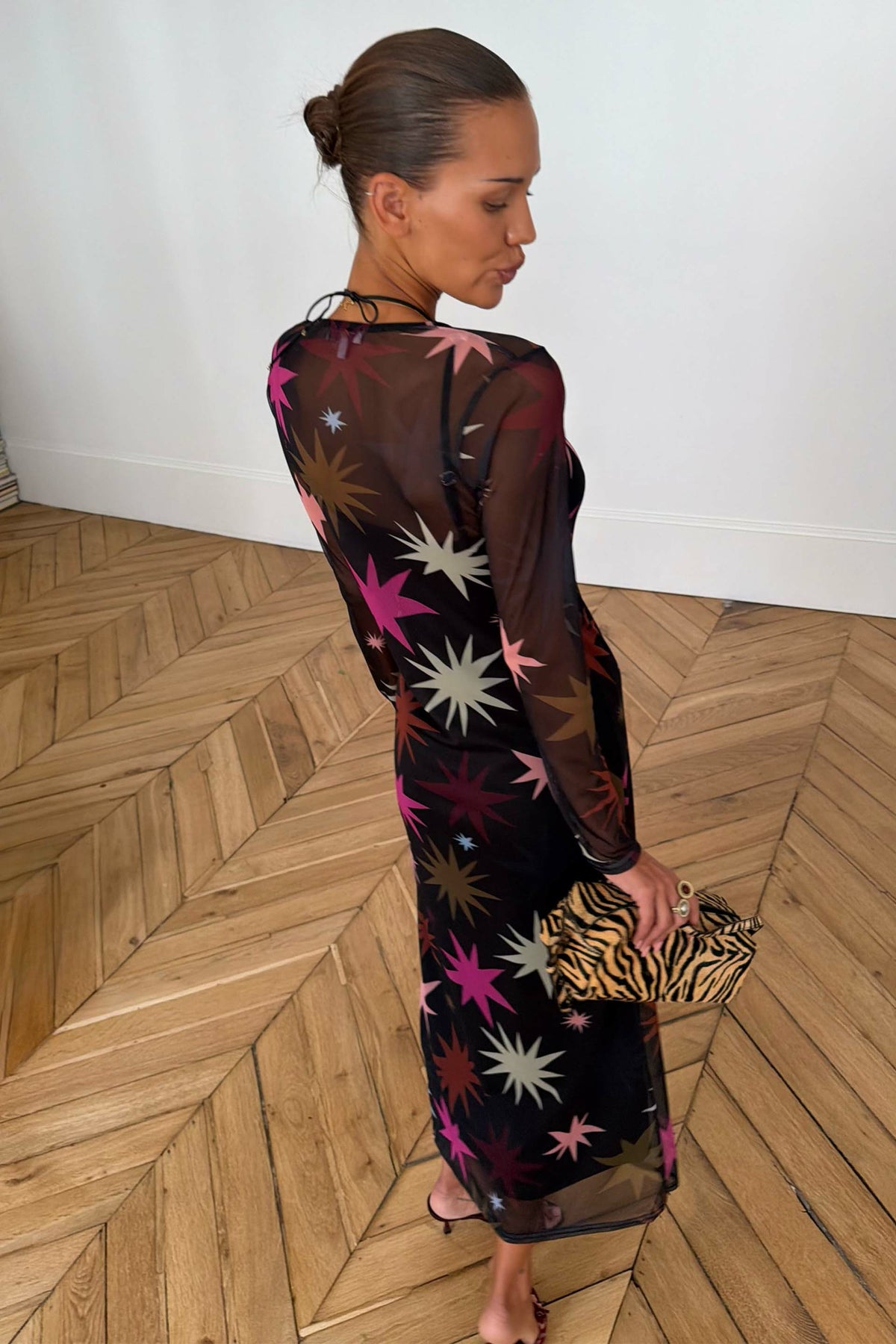 Never Fully Dressed Popular - Star Soho Midi Mesh Dress Petite