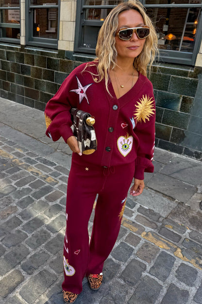 Never Fully Dressed Exclusive - Burgundy Mystical Joggers Petite