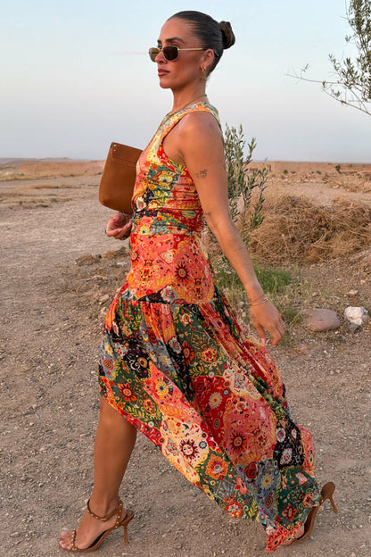 Never Fully Dressed Hot Sale - Tapestry Asymmetrical Maxi Skirt Petite