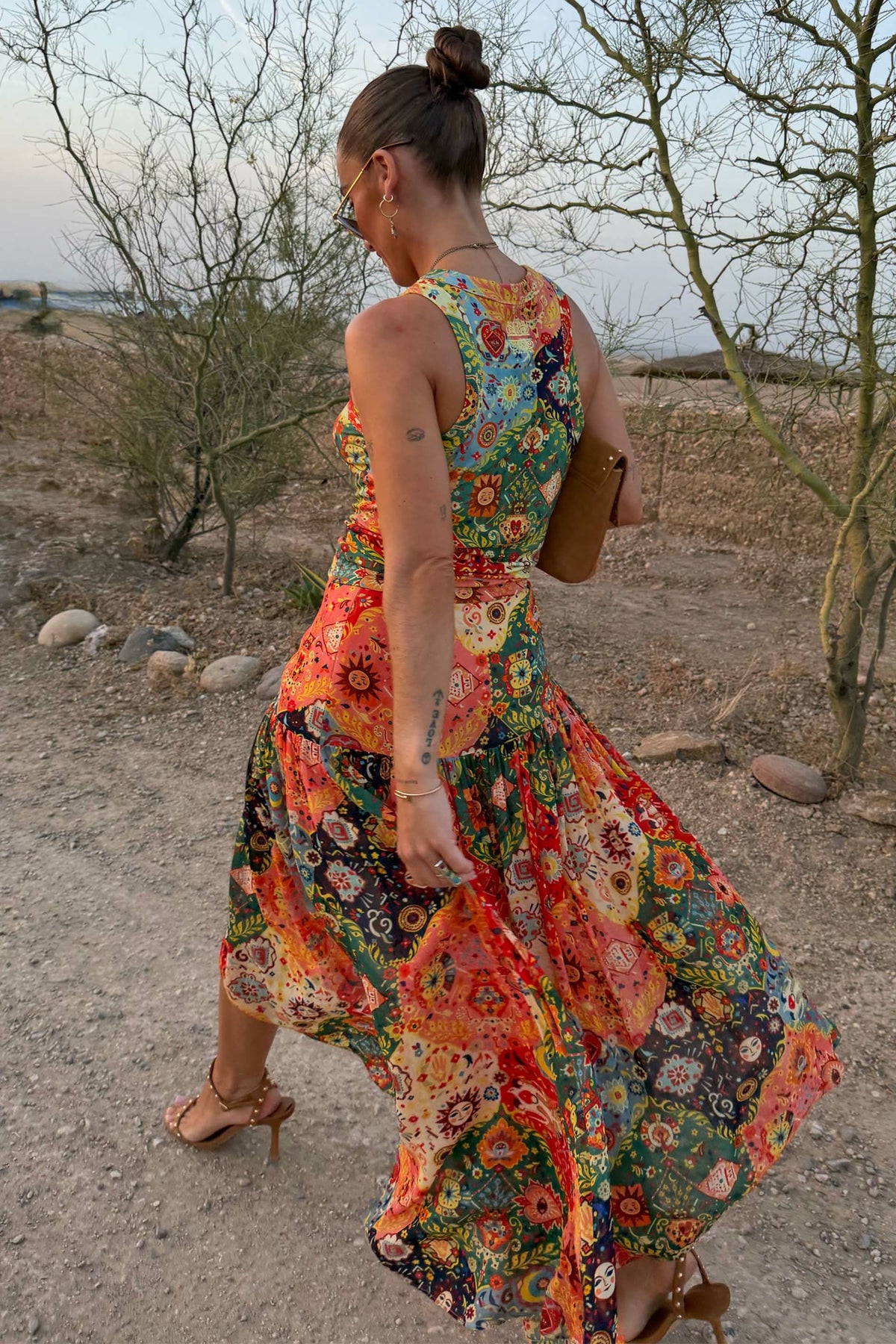 Never Fully Dressed Hot Sale - Tapestry Asymmetrical Maxi Skirt Petite