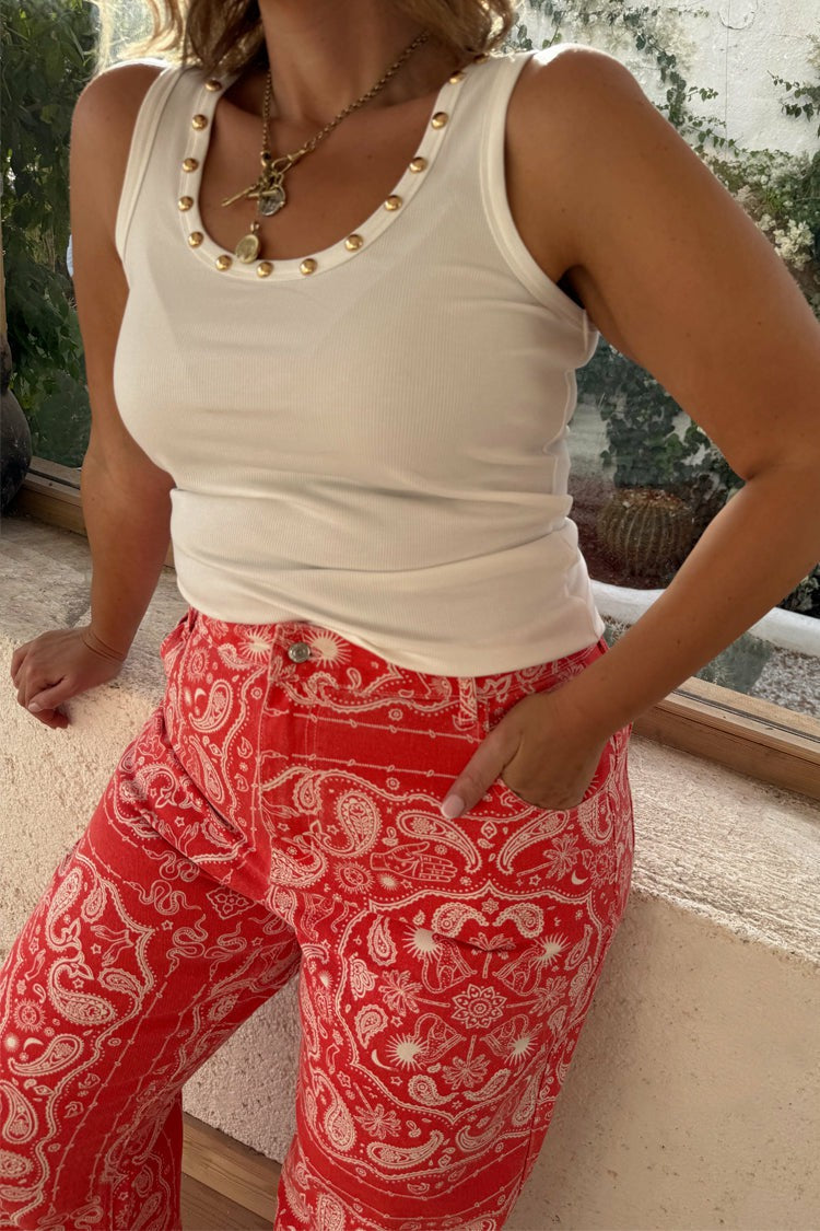 Never Fully Dressed Value - Red Bandana Jeans Petite