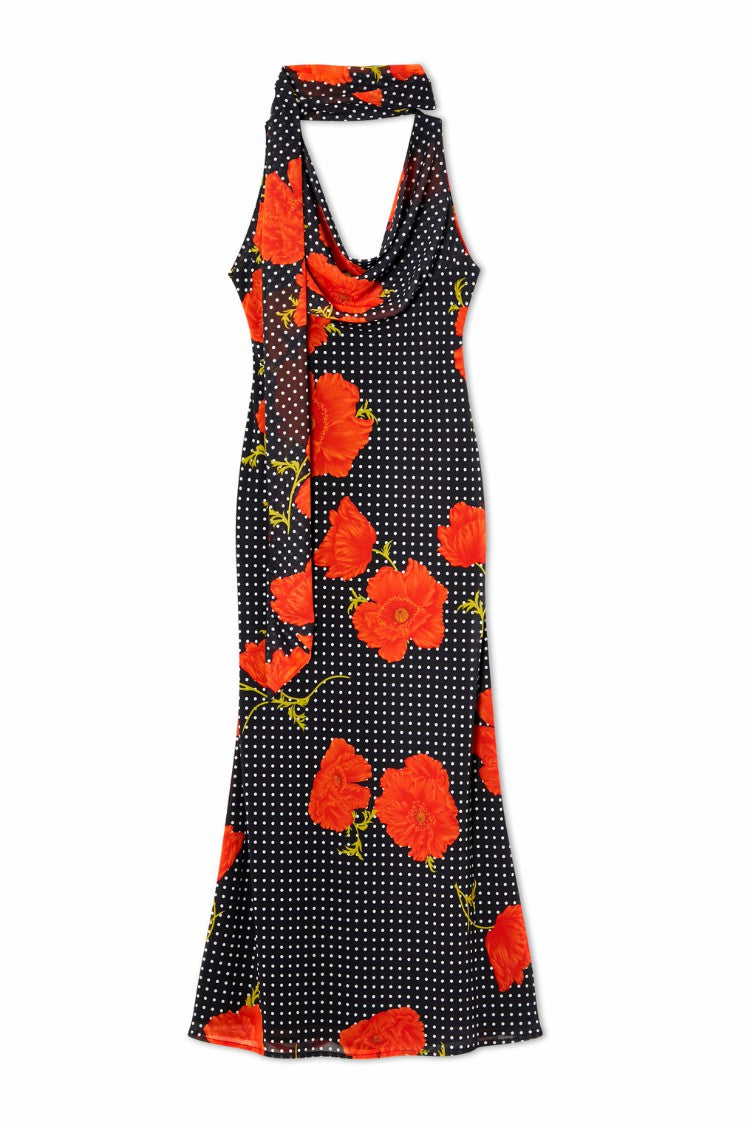 Never Fully Dressed Classic - Black Poppy Sophie Dress Petite