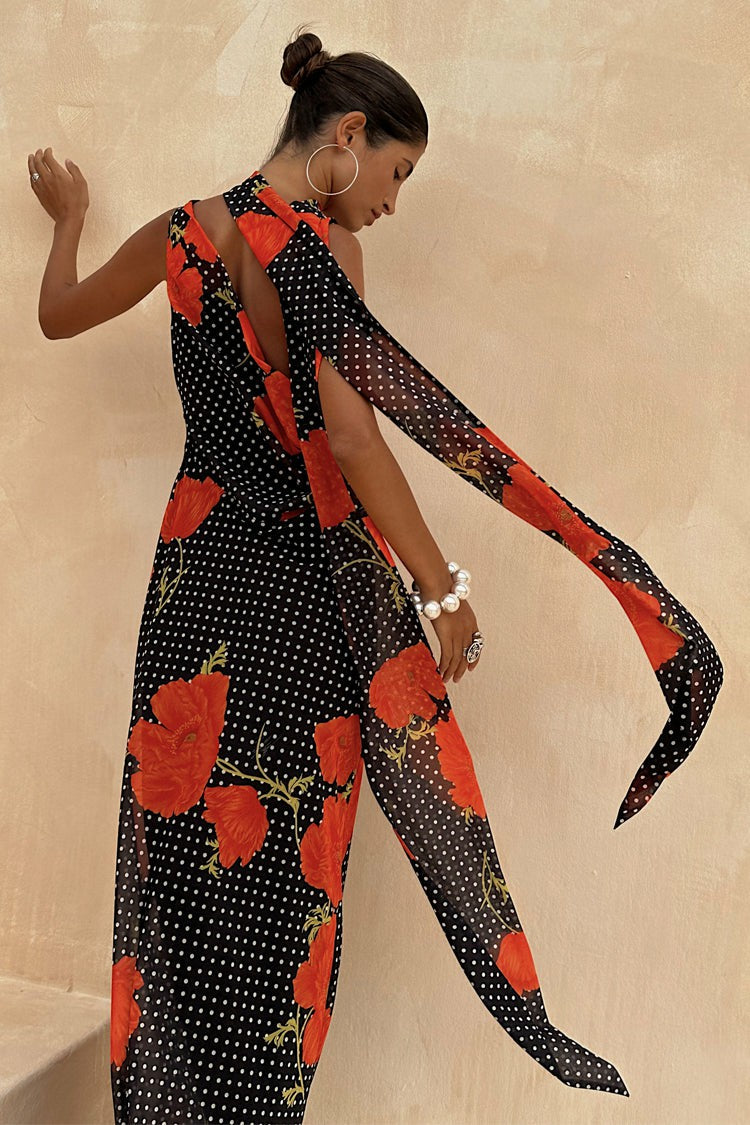 Never Fully Dressed Classic - Black Poppy Sophie Dress Petite
