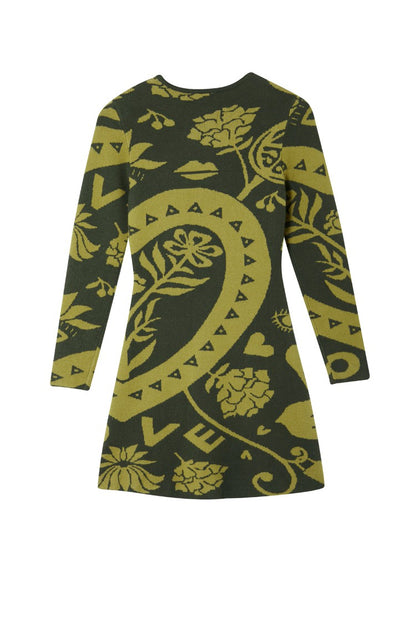 Never Fully Dressed Recommended - Olive Amara Knit Mini Dress Petite