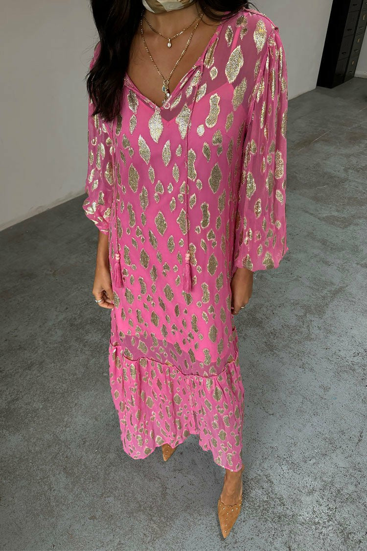 Never Fully Dressed Latest - Pink Jacquard Harmony Dress Petite