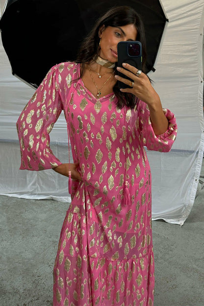 Never Fully Dressed Latest - Pink Jacquard Harmony Dress Petite