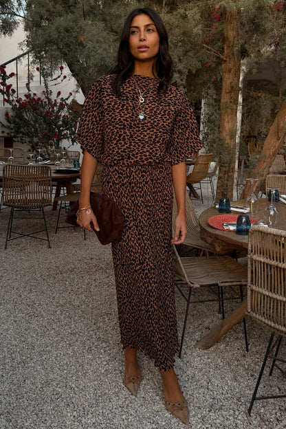 Never Fully Dressed Great Value - Lucia Leopard Tilly Dress Petite