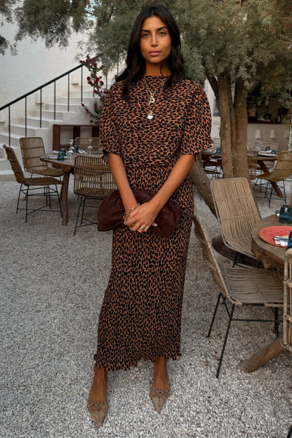 Never Fully Dressed Great Value - Lucia Leopard Tilly Dress Petite