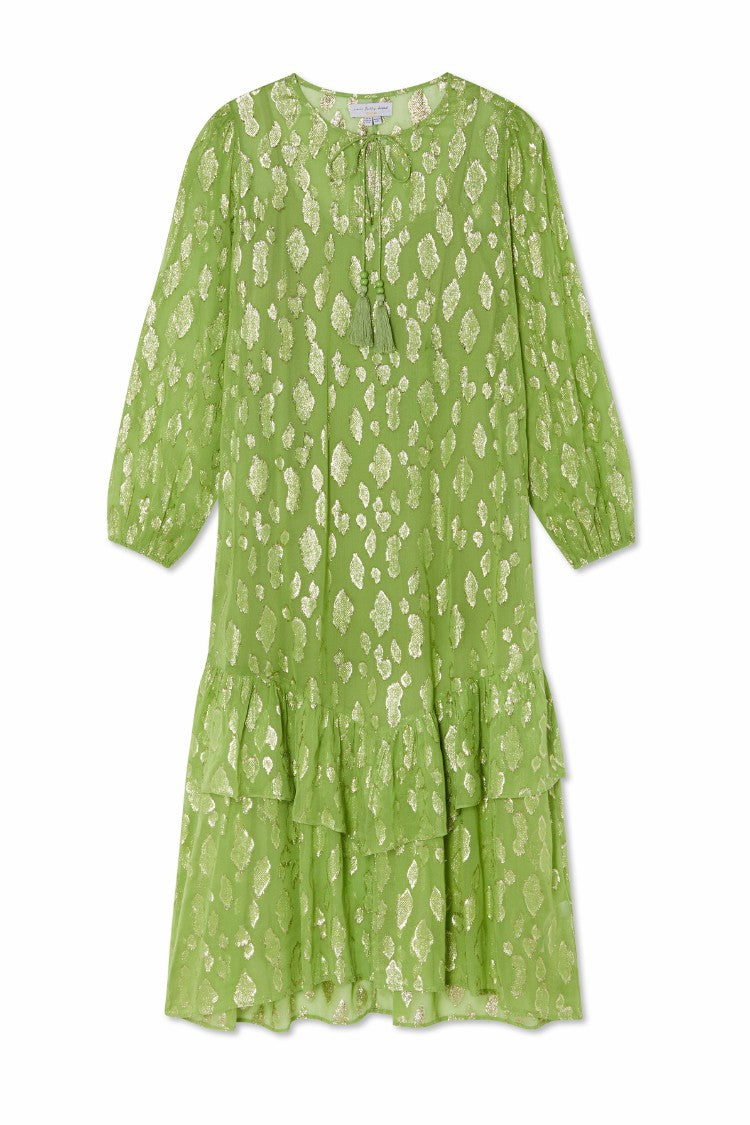 Never Fully Dressed Essential - Green Jacquard Harmony Dress Petite