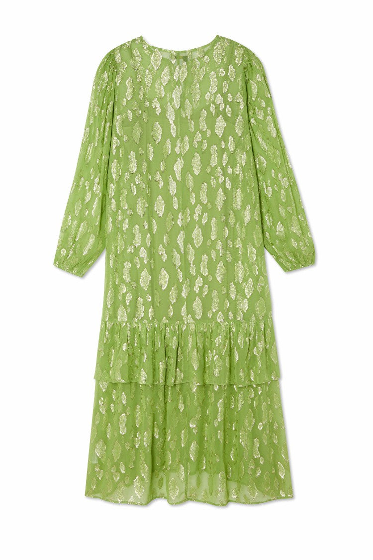 Never Fully Dressed Essential - Green Jacquard Harmony Dress Petite
