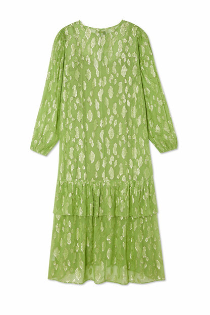 Never Fully Dressed Essential - Green Jacquard Harmony Dress Petite