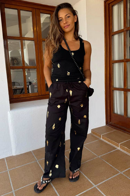 Never Fully Dressed Discount - Black Shell Elissa Trousers Petite