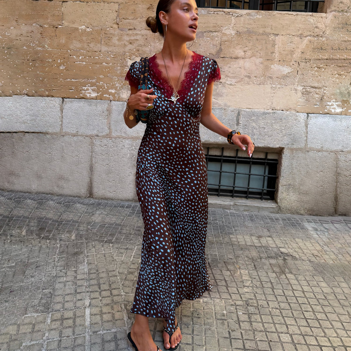 Never Fully Dressed Customer Favorite - Chocolate Deer Olivia Petite Dress