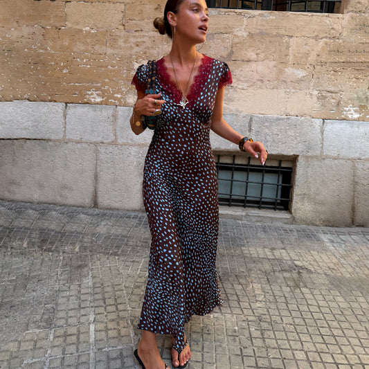 Never Fully Dressed Customer Favorite - Chocolate Deer Olivia Petite Dress