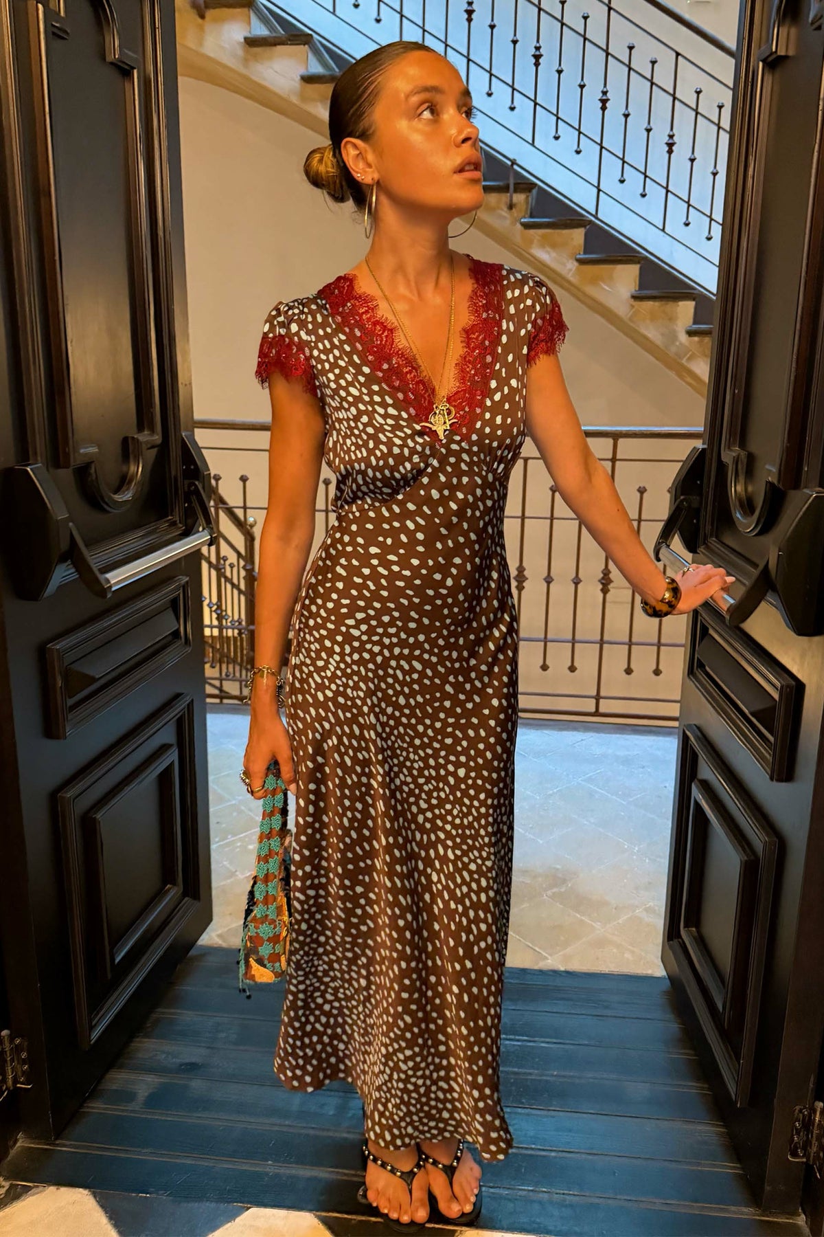 Never Fully Dressed Customer Favorite - Chocolate Deer Olivia Petite Dress