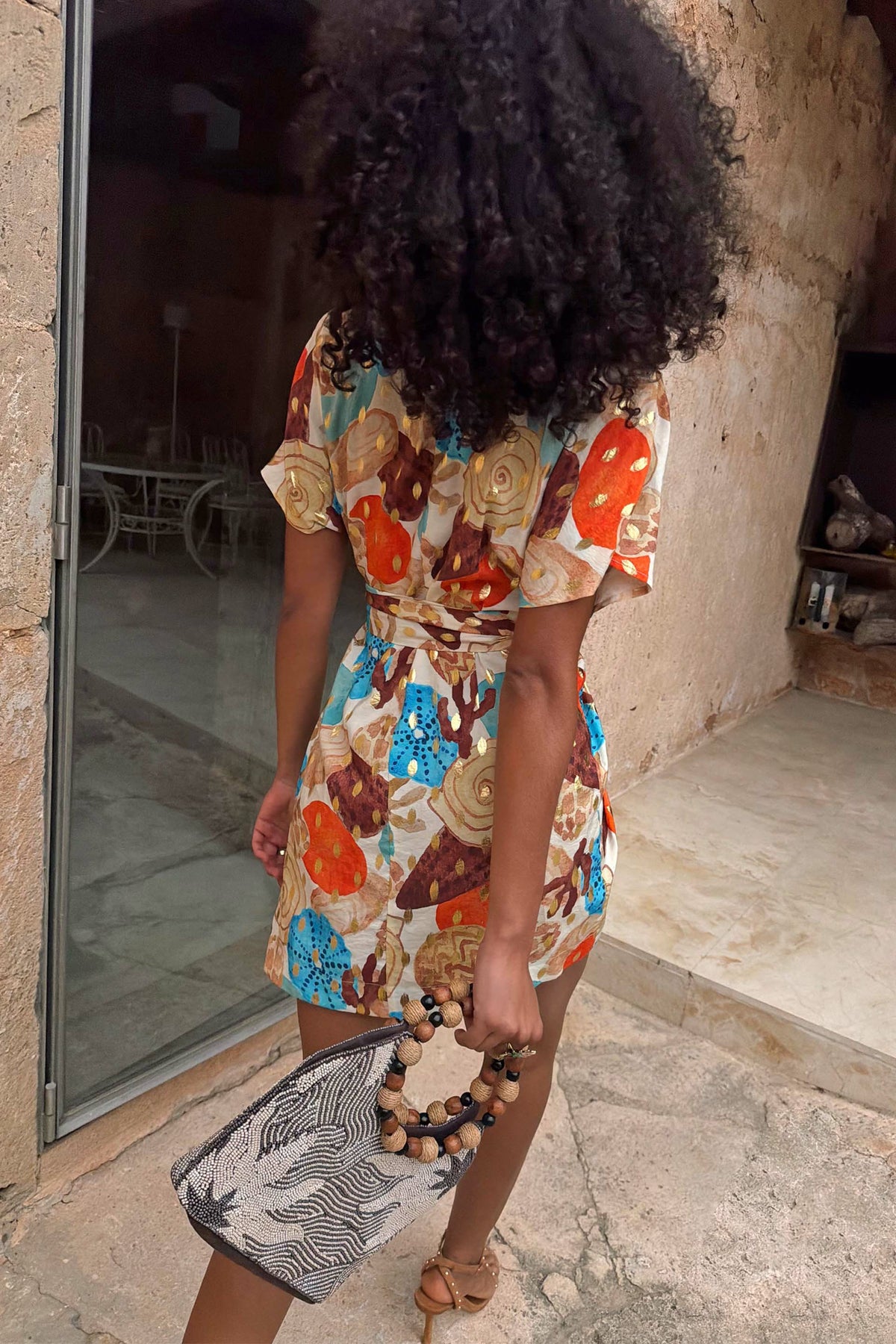 Never Fully Dressed Hot Sale - Shell Mini Wrap Dress Petite