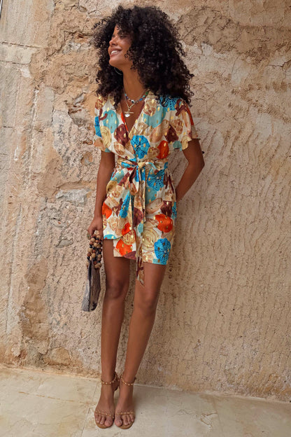 Never Fully Dressed Hot Sale - Shell Mini Wrap Dress Petite