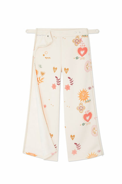 Never Fully Dressed Value - Cream Sundazed Wide Leg Accessible Joggers - Future Dreams - Never Fully Dressed